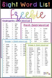 This Sight Word Printables Is Packed With Free Sight Word Lists Including Pre K Sight Words Second Grade Sight Words Sight Words Printables Pre K Sight Words