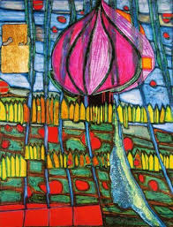 Friedrich Hundertwasser Art The Lending Library Friedrich Hundertwasser Hundertwasser Art Art Painting Hundertwasser