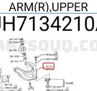 UH7134210A Mazda ARM(R),UPPER