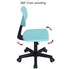Twill tufted swivel desk chair. Greenforest Children Student Chair Low Back Armless Adjustable Swivel Ergonomic Home Office Student Computer Desk Chair Hollow Star Turquoise Pricepulse