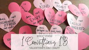 But the 1 corinthians 13:11 (niv bible). 1 Corinthians 13 Love Craft For Valentine S Day The Growing Creatives