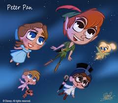 Walt Disney Characters Fan Art Peter Pan Co Chibi Chibi Disney Disney Fan Art Disney Art