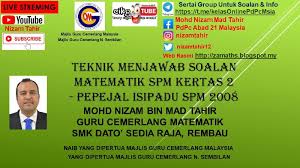 Mata pelajaran matemtik ini diajar oleh cikgu nurul shima binti qutubuddin (penyelia matematik di pejabat pendidikan wilayah bangsar & pudu). Pdpc Abad 21 Nota Telegram
