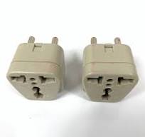 Wonpro Grounded 2 in 1 Travel Plug Adapter