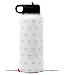 Hydro Flask Sticker 32oz Bottle Green Hearts Uskins Hydroflaskdesign Hydroflasksticker Flask Design Bottle Flask
