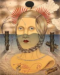 Title: Two Paths, 2024, Stone and plate lithography. Many thanks to Boise  printmakers. @jillanniemargaret #stonelithography #lithography #kathrynpolk