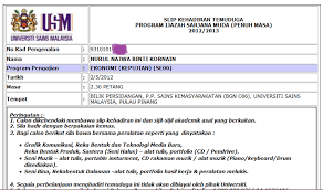 Komunikasi 5.ijazah sarjana muda sastera (upm) major : Seni Halus Usm