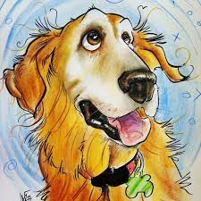 Pin By Sarah Pekrul On Dog 2 Dog Art Dog Paintings Dog Caricature