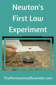 Newton S First Law Experiment Newtons First Law Middle School Science Experiments Physics Experiments