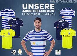 Alle mannschaften, tabellen und ergebnisse des fußballvereins msv duisburg e.v. Msv Duisburg 19 20 Home Away Third And Goalkeeper Kits Released Footy Headlines
