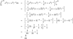 Integration By Parts Definite Integrals Exercises