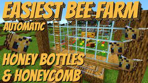 In this video i'm going to show you how to build a simple and easy bee powered crop farm greenhouse!! Minecraft Bee Farm Easy Honey Bottle And Honeycomb Farm In Minecraft 1 15 So Easy Avomance Youtube