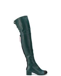 Dark Green Over The Knee Boots For Women Lookastic