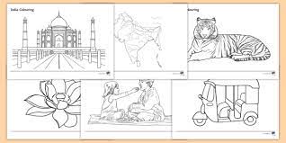 When it gets too hot to play outside, these summer printables of beaches, fish, flowers, and more will keep kids entertained. India Colouring Pages