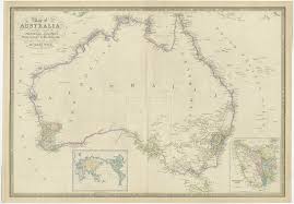 Antique Map Australia By Wyld 1850 Bartele Gallery