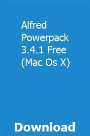 Alfred Powerpack 3 4 1 Free Mac Os X Download Mac Os Mac Alfred