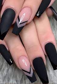99+ trending black nails art manicure ideas. 47 Amazing Black Nail Designs Page 41 Of 47 Lily Fashion Style Acrylic Nail Designs Coffin Pink Acrylic Nails Swag Nails