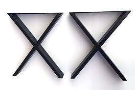 The hairpin leg has a classic and elegant appearance, and can be made into a unique side table, desk or coffee table as a gift for family and friends. Heavy Duty Coffee Table Legs Metal Legs U Or X Shape Furniture Legs 16 Chrome Black Or Shiny Brass Modern 2pc Diy Made Easy Affordable Black X Buy Online In Aruba