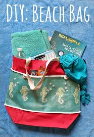 Diy summer beach bag | ikea hacks 2020. Diy Beach Bag Sewing Pattern Seams And Scissors