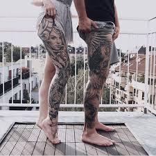 Black And Grey Realism Leg Sleeve Tattoo Two Amazing Black And Grey Realism Leg Sleeves By Lisa Kroiss And Julian Seibert Leg Sleeve Tattoo Leg Tattoos Women Full Leg Tattoos