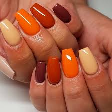Here are 11 nail designs you'll fall in love with in 2018. Cute Autumn Nail Designs You Ll Want To Try Fall Gel Nails Short Acrylic Nails Cute Nails For Fall