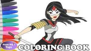 Barbara gordon, you can call her babs, is the new batgirl in town. Dc Super Hero Girls Katana Coloring Book Pages Dc Superhero Girls Coloring Pages Kids Art Youtube