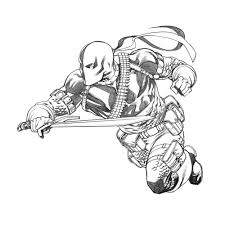Robert Atkins Art Wishful Thinking Deathstroke Batman Coloring Pages Comic Character