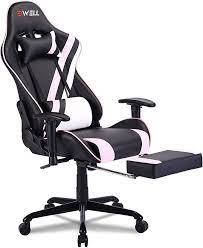 amazon com edwell gaming chair office chair with footrest high back computer chair adjustable desk chair with head adjustable desk gaming chair computer chair