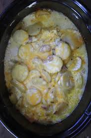 Crock pot scalloped potatoes crock pot favorites. Slow Cooker Ham And Cheese Scalloped Potatoes The Carefree Kitchen