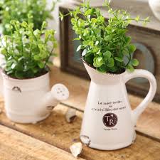 Until you can manage a total redo i would paint the apron and all trim white, pick a paint color that works with the tile (a light sage green?) add a shower curtain on a tension rod and new window curtain. Rural Style Flower Tub Painting Vase Tin Bucket Desktop Floor Decor Garden Pots Planters Buy At The Price Of 22 16 In Aliexpress Com Imall Com
