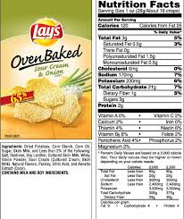 small bag of lays chips nutrition facts