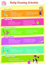 Always Cleaning Print Our Free Daily Home Cleaning Schedule Check List To Streamline Your Household And Get Putzhilfen Reinigungstipps Reinigungsplan Vorlagen