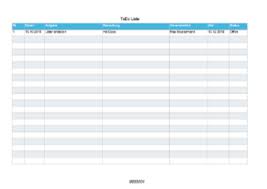 Die vorlage hilft dir den überblick über deinen kassenstand zu wahren. To Do Liste Excel Vorlage Zum Herunterladen