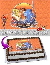 Amazon.com: Cakecery ThunderCats Edible Cake Image Topper Personalized  Birthday Cake Banner 1/4 Sheet : Grocery & Gourmet Food