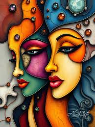 Faces in Play (ai art)