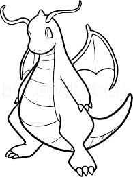 Color in this dragonite pokemon coloring page and others with our library of online coloring pages! How To Draw Dragonite Dragonite Coloring Page Trace Drawing