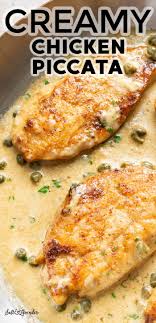Easy Creamy Chicken Piccata Chicken Dishes Recipes Easy Chicken Dinner Recipes Chicken Recipes