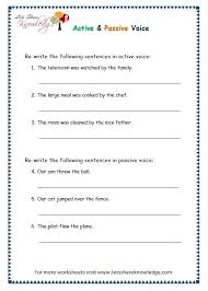 Grade 3 Grammar Topic 3 Active Passive Voice Worksheets Lets Share Knowledge Active And Passive Voice Active Voice The Voice