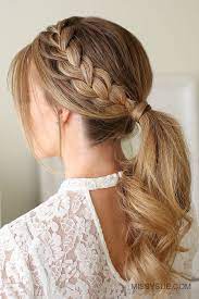 Lace Braid Ponytail Braids For Long Hair Long Hair Styles French Braid Hairstyles
