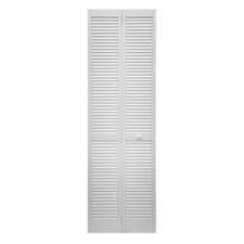 reliabilt 36 in x 80 in white louver wood pine bifold door hardware included lowes com bifold door hardware bifold doors sliding closet doors pinterest