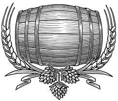 Beer Barrel Illustration Wine Bottle Sketch Beer Barrel Beer Painting Beer Art