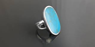 (218) 38,00 ca$ livraison gratuite. Bague Bleu Turquoise Moderne Argent Massif 925 Pierre Etsy
