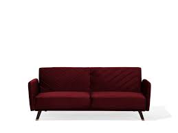 Big sofas amp supergemütliche xxl sofas kaufen xxxlutz xxxl auswahl an big sofas extrabreit amp extratief für mehr sitzkomfort viele bigsofa sofa rot farben amp bezüge jetzt bequemes big sofa. Schlafsofa 3 Sitzer Sofa Samtstoff Rot Senja Beliani De