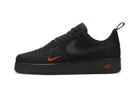 Nike Air Force 1 Low Arrives in Black Suede and Orange - Sneaker News  Release Dates