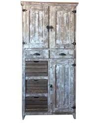 Farmhouse Rustic Pantry Cabinet With Crates Farmhouse Pantry Cabinets Rustic Pantry Rustic Pantry Cabinets