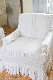 Slip Covers And Feather Pillows Sew A Fine Seam Slipcovers For Chairs Slipcovers Small Living Room Chairs
