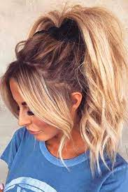 Long Bangs High Ponytail Hairstyles Hair Styles Hair