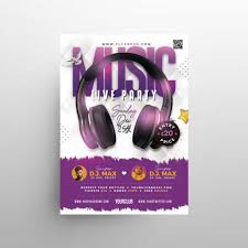 Free Music Live Party Flyer Template In Psd Free Psd Flyer Templates Psd Flyer Templates Free Psd Flyer