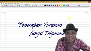 Silvia azkal azkya gradien garis disimbolkan dengan m dimana : Pembahasan Soal Penerapan Turunan Trigonometri Part1 Youtube
