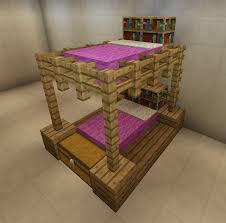 This method is based on white wool. 19 Best Minecraft Bunk Bed Ideas Bunks Minecraft Minecraft Bunk Bed